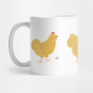 Chickens on a Walk Mug